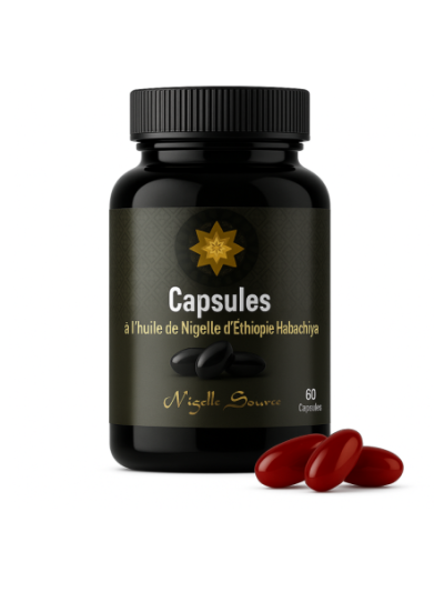 CAPSULES D'HUILE DE NIGELLE HABACHIYA (ÉTHIOPIE)