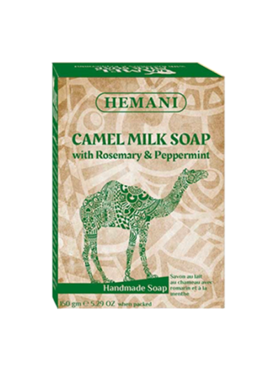 SAVON AU LAIT DE CHAMELLE, ROMARIN ET MENTHE POIVRÉE (150G)